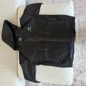 Arc'teryx Black Hooded Jacket- Size Small